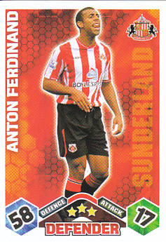 Anton Ferdinand Sunderland 2009/10 Topps Match Attax #273
